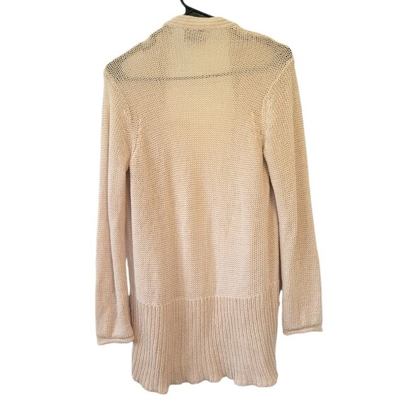 Wooden Ships Paola Buendia Beige Open Knit Cardigan Sweater Size XS/S - Picture 2 of 5